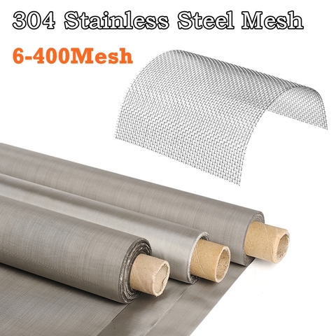 304 Stainless Steel Mesh 50cm Width Food Filter Metal Net Filtration Woven Wire Sheet Screening Filter Home Kitchen Strainers ► Photo 1/6