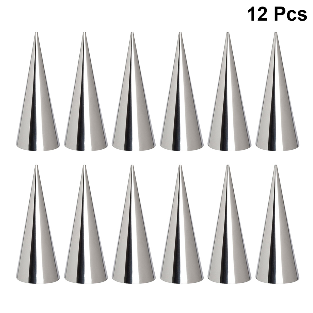 Details about   Steel Pastry Cream Horn Molds Conical Cone Baking Tool Mould E6Y4