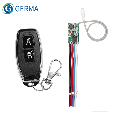 GERMA 433MHz Wireless Remote Control Switch Long Range Mini Receiver 3.6V 12V 24V and 433 MHz Transmitter Remote Control ► Photo 1/6