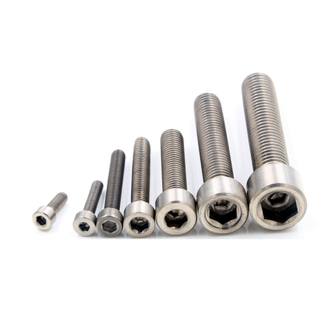 M3/4/5/6/8/10/12 x 6-100mm TA2 GR2 Titanium Hex Aleen Socket Cap Head Screw Bolts DIN 912 For DIY ► Photo 1/6