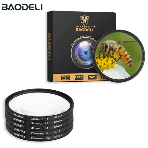 BAODELI Macro Close Up Filter 49 52 55 58 67 72 77 82 Mm For Camera Canon Lens Eos M50 600d Nikon D3200 D3500 D5600 Sony A6000 ► Photo 1/6