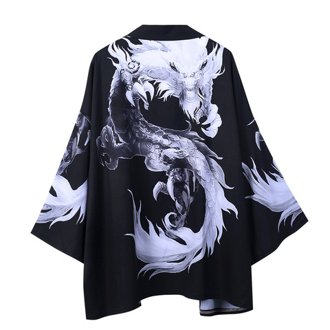 Traditional Japan Kimono Vintage Cardigan Samurai Yukata кимоно японский стиль Male Female High-quality Daily Street Wear ► Photo 1/6