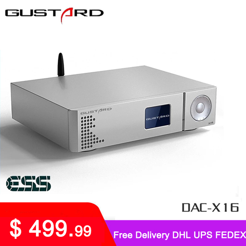 GUSTARD DAC-X16 MQA Decoder Bluetooth5.0 Dual ES9068AS Native Balanced DAC X16 Full Decoding DSD512 XU216 USB IIS X16 ► Photo 1/6