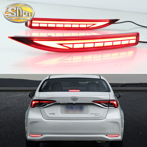 2PCS For Toyota Corolla 2022 Multi-function Car LED Rear Fog Lamp Bumper Light Brake Light Dynamic Turn Signal Reflector ► Photo 1/6