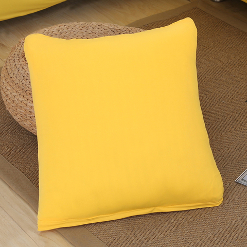 solid Printing Stretch Elastic cushion cojines decorativos para sofa Capa de Almofada coussin de salon housse de cous ► Photo 1/6