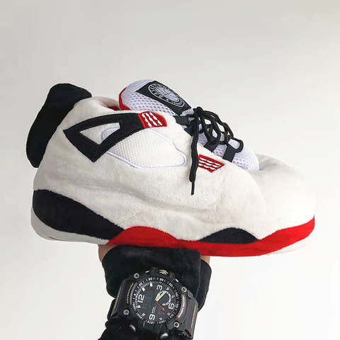 Big Plush Sneaker Slippers Soft Couple Slide Comfy Winter Shoes Women And Man Chaussons Maison Zapatillas Casa Hombre Pantoufles ► Photo 1/6