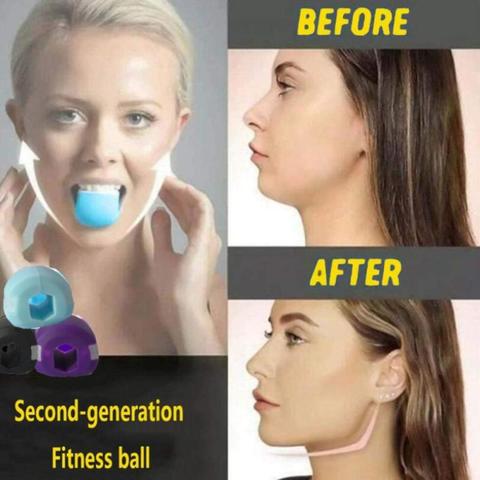 Silica Gel Masseter Muscle Ball Jaw Trainer Facial Muscle Training