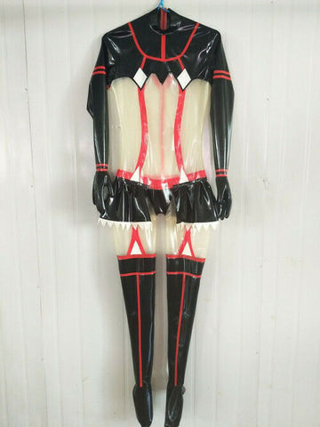 New 100% Latex Rubber Gummi Ganzanzug Catsuit Party Bodysuit Suit Size S-XXL ► Photo 1/4