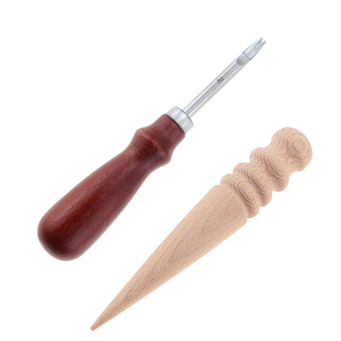 1set  0.8/1.0/1.2/1.5mm Leather Edge Beveler Skiving Beveling Knife Cutting Hand Craft Tool with Wood Round Burnishing Edge Tool ► Photo 1/6