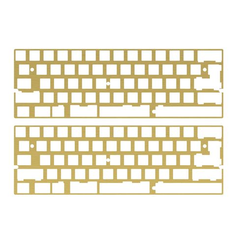 KBDfans CNC Aluminum/Brass 60% Plate For DZ60 Customized Mechanical Keyboard PCB ► Photo 1/1