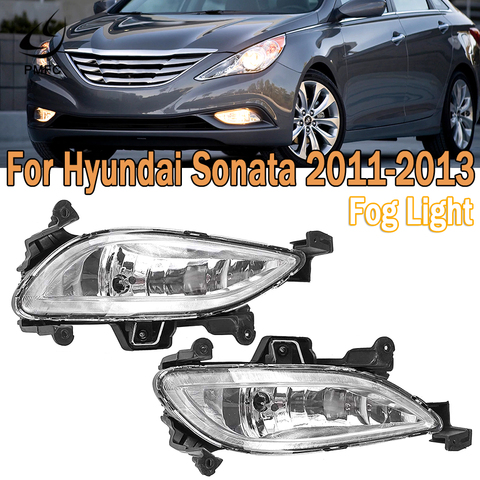 PMFC Car Front Bumper Fog Lights Fog Lamp Assembly For Hyundai Sonata 2011 2012 2013 92201-3Q000 92202-3Q000 ► Photo 1/5