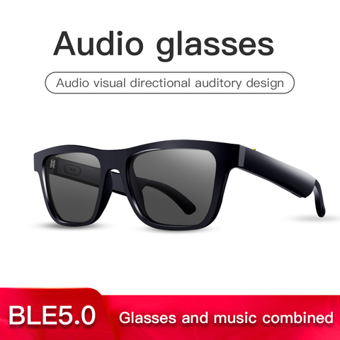 High End Audio Glasses Bone Conduction Smart Headset Sweatproof Wireless Bluetooth Handsfree Open Ear Polarized Music Sunglasses ► Photo 1/6