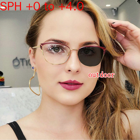 new Progressive Multifocal glasses Women Transition Sunglasses Photochromic Reading Glasses Points for Reader Near Far sight NX ► Photo 1/6