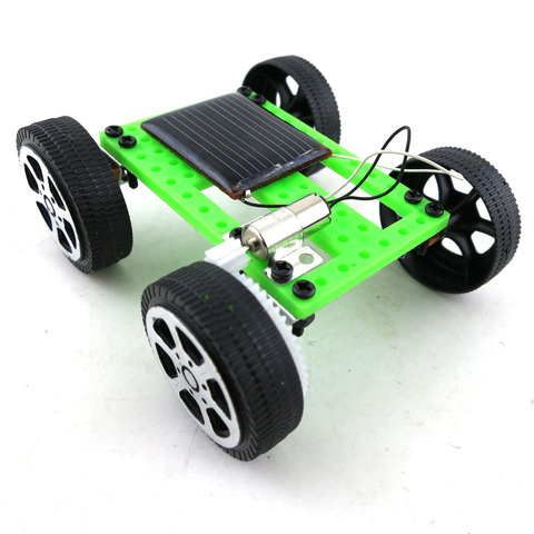 Creative Kids Early Education DIY Solar Energy Car Science Experiment Puzzle Building Blocks Assembled Novelty Solar Toy ► Photo 1/5