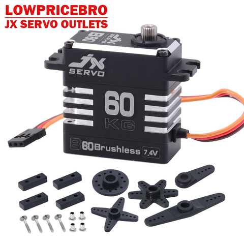 JX B60 60 KG High Torque Full Metal Shell Metal Gear Brushless Servo for RC Car RC Model ► Photo 1/6