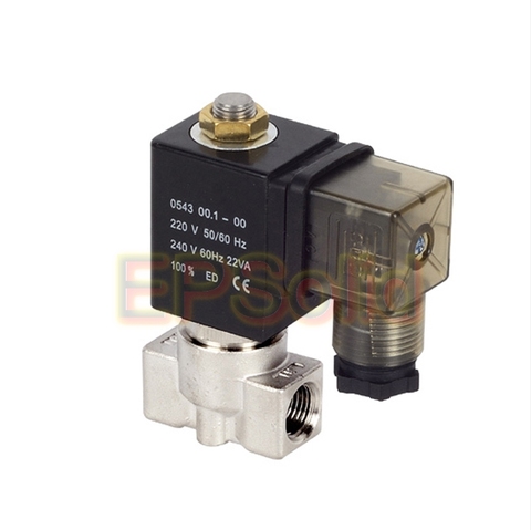 Free Shipping 1/4'' Ports 5231 Series High Pressure & Temperature Water Solenoid Valve 30Bar Model 1PC-5231002S ► Photo 1/2