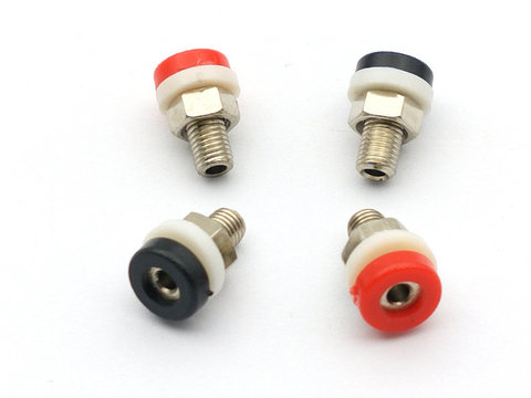 10 x mini Brass 2mm Banana Socket Jack for 2mm Banana Plug Connectors ► Photo 1/6