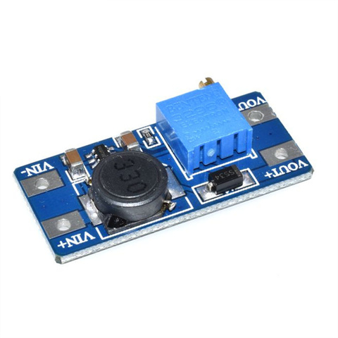 DC-DC Boost module 2a step-up module input Voltage 2/24V up 5/9/12/28V adjustable 2577 ► Photo 1/1