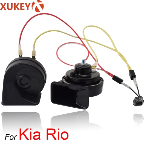 XUKEY Car Horn Snail type Horn For Kia Rio 2005-2022 12V Loudness 110-125db Auto Horn Long Life Time High Low Klaxon Car Styling ► Photo 1/1