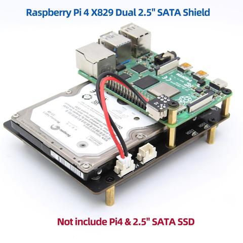 Raspberry Pi 4B X829 SATA HDD/SSD Storage Expansion Board with USB 3.1 Connector for Raspberry Pi 4 Model B - Price history & Review | AliExpress Seller - Official Store | Alitools.io