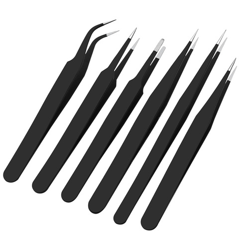 High quality  BGA Precision ESD Tweezers Set all-metal anti-static tweezers Repair Tool ► Photo 1/6