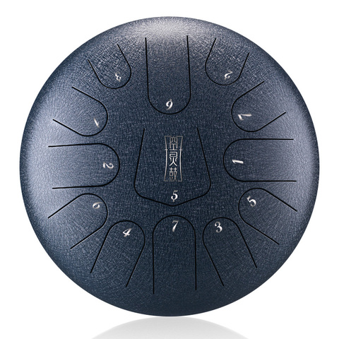 Brand 12 Inch Drum 13 Tone Steel Tongue Drum  With Padded Drum Bag And A Pair Of Mallets  huedrum Yoga Meditation ► Photo 1/6