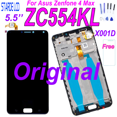 Original 5.5'' For Asus Zenfone 4 Max ZC554KL LCD Display Touch Screen Digitizer Replacement Parts ZenFone 4 Max ZC554KL X001D ► Photo 1/6