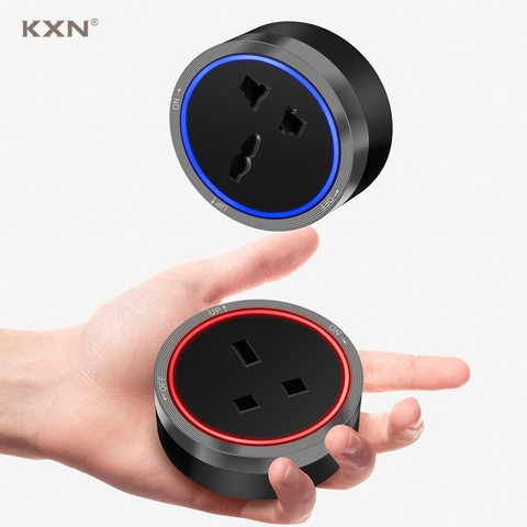 KXN Electrical Track Sockets Multi-Function EU UK AU US Universal France Adapters Plugs LED Light Aluminum Alloy Outlets ► Photo 1/6