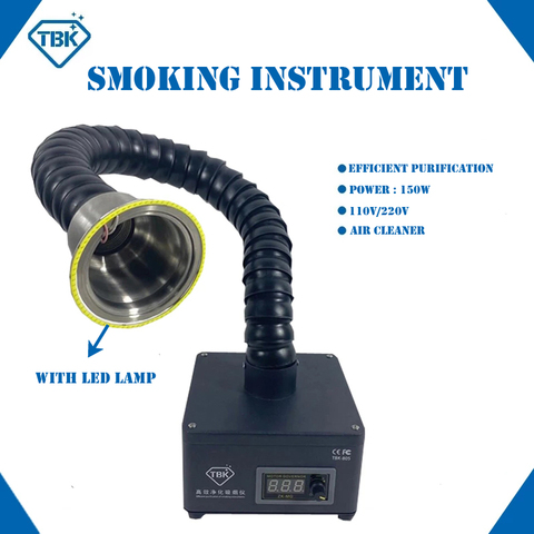 TBK-805 Mini Efficient Purification Smoking Instrument Soldering  Cleaner Fume Extractor Air Cleaner With LED Light ► Photo 1/5