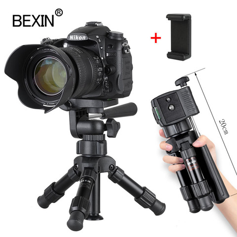 small Lightweight tabletop camera tripod phone stand holder portable Desktop Compact pocket mini tripod for Phone dslr camera ► Photo 1/6