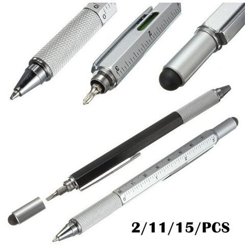 2/11/15/pcs 7colors novel Multifunctional Screwdriver Ballpoint Pen Touch Screen Gift Tool School office supplie stationery pens ► Photo 1/6