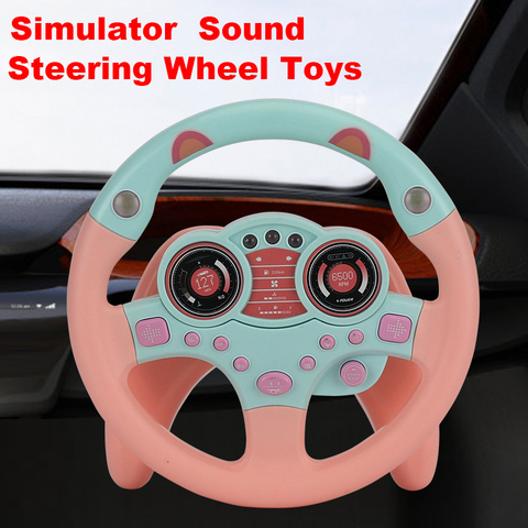 Children's Toy Simulation Copilots Steering Wheel Toys Car Remote Control Toys Early Education Learning Sounding Toys Kids Gifts ► Photo 1/6