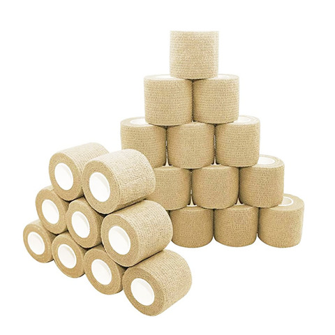 24 Rolls Pure Color non-woven Self Adhesive Bandage Sports Tape Finger Joints Medical First Aid Kit Pet Vet Wraps 5cm*4.5m ► Photo 1/6