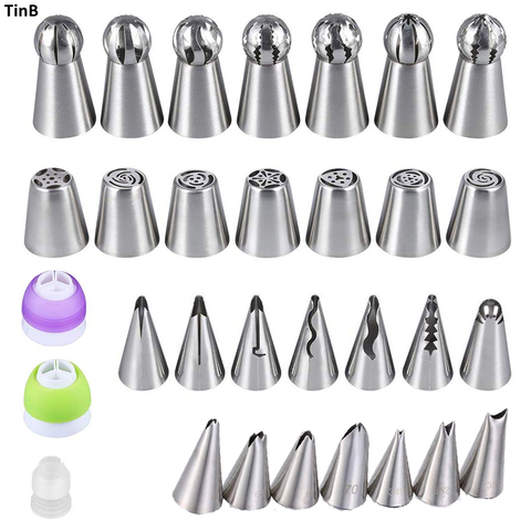 Russian Pastry Nozzles For Cream Icing Piping Nozzles Cake Decoration Tips Leaf Tulip Rose Cake Nozzles Tips Confectionery ► Photo 1/6