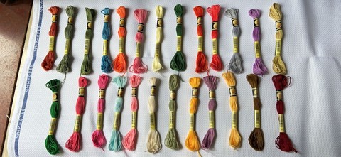 10 pieces  cross stitch two lables   threads   / cross stitch embroidery thread / Custom   threads  colors ► Photo 1/6