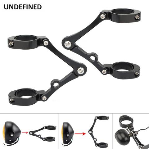 Motorcycle Headlight Mount Bracket 39mm-41mm Fork Tube Spotlight Holder for Harley Chopper Bobber Cafe Racer accessories ► Photo 1/6