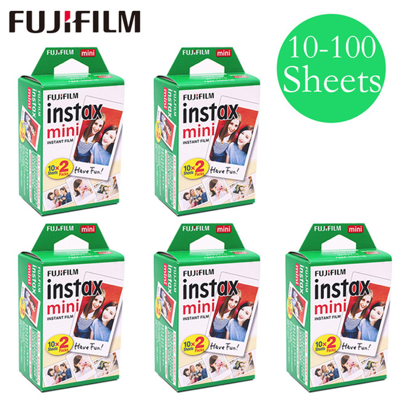 Fujifilm Instax Mini 9 30/40/50/60/70/80/100 Sheets White Colorful Instax  Film Photo Paper for Fujifilm Instax Mini8/9/7s/25/90 - Price history &  Review, AliExpress Seller - Record every day