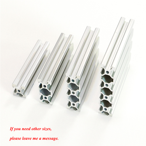 1pc 2022 2040 2080 201000 3030 4040 T-Slot Aluminum Profile Extrusion 100mm 150mm 200mm 250mm 300mm 350mm for DIY 3D Printer CNC ► Photo 1/6