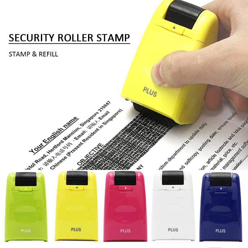 Identity Theft Protection Stamp Seal Code Roller Self Guard Your ID Security 