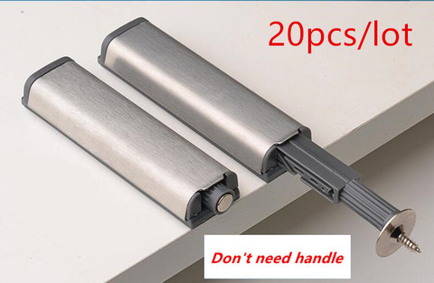 20pcs/lot Door Stopper Cabinet Catches Stainless Steel Push to Open Touch Damper Buffers Soft Quiet Closer Furniture Hardware ► Photo 1/6