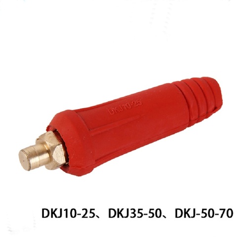 Europe Welding Machine Quick Fitting Male Cable Connector Socket Plug Adaptor DKJ 10-25 35-50 50-70 ► Photo 1/6