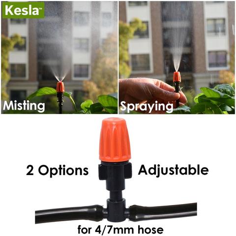 20PCS Micro Drip Irrigation System Watering Sprayer Misting Atomizing 1/4 Sprinkler Nozzle Dripper w/ Hose Tee Connector Garden ► Photo 1/6