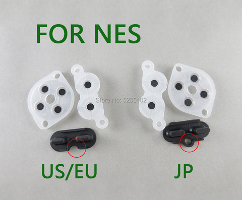 5sets Replacement For NES US/EU JP Nintendo Famicom conductive adhesive Conduction Conductive Rubber A B Button D Pad For NES FC ► Photo 1/6