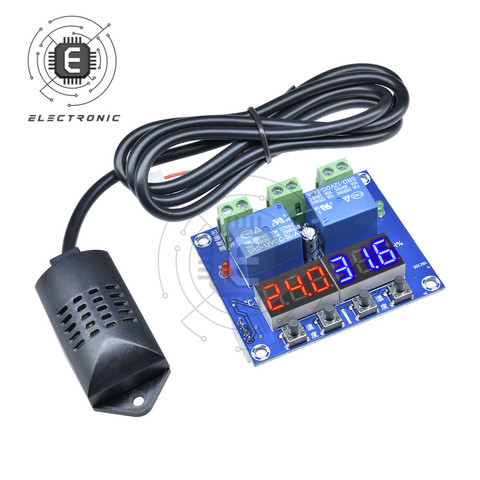 XH-M452 LED Digital Thermostat Temperature Humidity Control Thermometer Hygrometer Controller Relay Module Dual Output with Case ► Photo 1/6