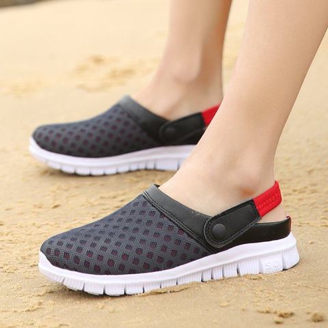 Men Slippers 2022 Clogs Summer Man Shoes Flip Flops Men Garden Slides Shoes Beach Footwear Unisex Lovers Slippers Lightweight ► Photo 1/6