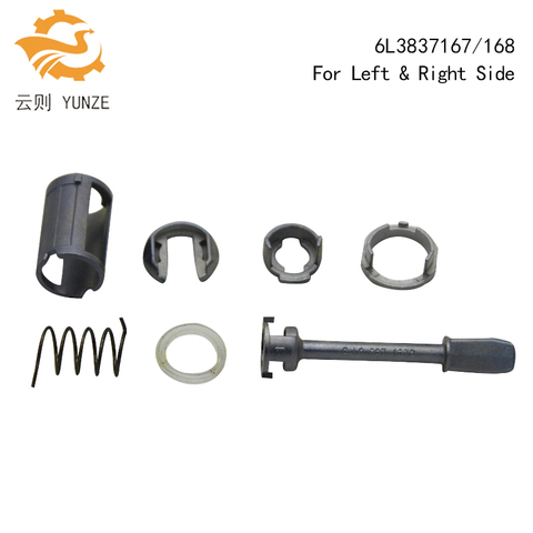 6L3837167B/168B FOR VW SEAT IBIZA CORDOBA CADDY DOOR LOCK CYLINDER REPAIR KIT FOR LEFT-RIGHT SIDE NEW 7PCS ► Photo 1/2