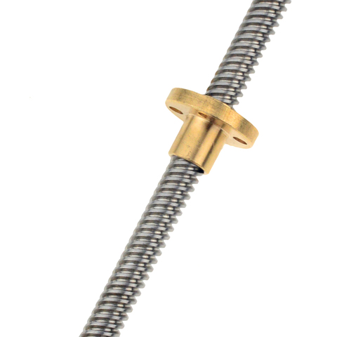 3D Printer T8 screw THSL-100-8D Trapezoidal Lead Screw Dia 8MM Thread 8mm Lead 1mm2mm4mm Length 100mm150mm200mm with Copper Nut ► Photo 1/6