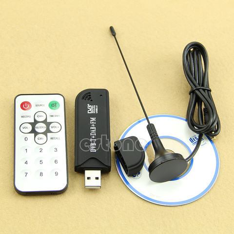 New RTL2832U USB2.0 Digital DVB-T SDR+DAB+FM HDTV TV Tuner Receiver Stick ► Photo 1/1