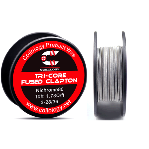 Coilology Tri-Core Fused Clapton (Ni80) vape coil wire 1.73ohm/Feet 10 Feet heat wire DIY RTA tank /RDA atomizer vape accessory ► Photo 1/3