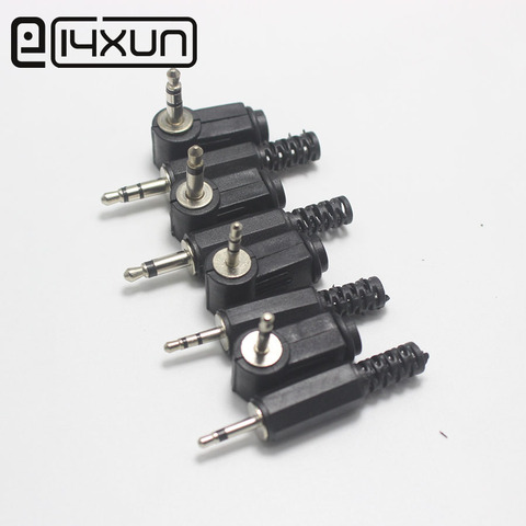 2pcs 2.5mm / 3.5mm 2Pin 3Pin 4Pin Audio Plug Mono Setreo Headset jack Headphone Connector Microphone DIY Parts Black ► Photo 1/6